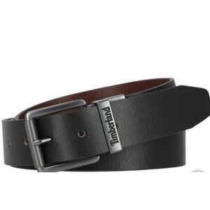 NEW Timberland Men's 32"-44" Reversible Full Grain Leather Cut-To  Black